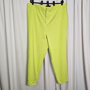 Women's Neon Yellow Pants